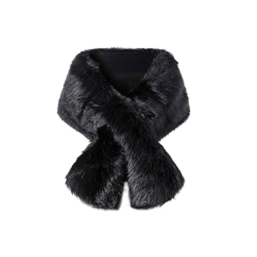 BABEYOND Womens Faux Fur Collar Shawl - Ultimate Elegance for Winter
