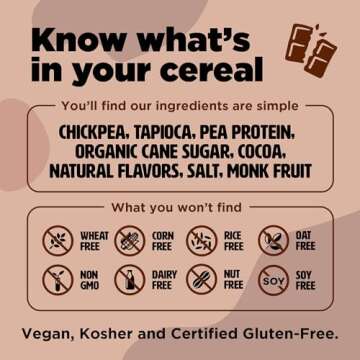 Healthy Plant-Based Cocoa Cereal by Three Wishes - 6 Pack