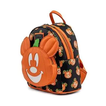 Loungefly Disney Mickey-O-Lantern Womens Double Strap Shoulder Bag Purse