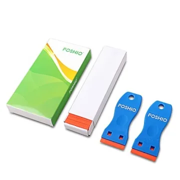 FOSHIO Plastic Razor Blade Scraper Set with Blades