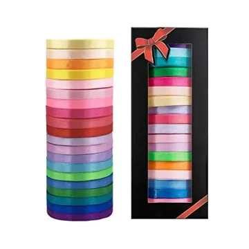 Vibrant Satin Ribbon Rolls for Crafting and Decoration