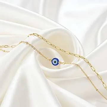 Stylish Tarsus Blue Evil Eye Anklet for Positive Energy