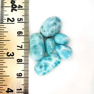 Gempires Natural Larimar Cabochon Gemstone for Jewelry, 10 to 20 mm, Larimar Cabochon Loose Stone, Loose Cabochon Gemstone Supply, 50 Carat Lot