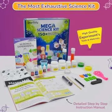 Smartivity Mega Science Kit for Kids Ages 8-14 Years I 150+ Science Experiments Kit | Birthday Gifts for Boys & Girls | STEM Educational Toy for Kids 8,9,10,11,12,13,14 Years Old