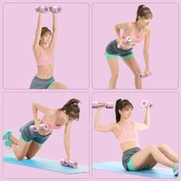 Adjustable Dumbbells Hand Weights Set: Sportneer 1 Pair 0.9-4.5KG (0.9-2.3KG) Fast Adjust Dumbbell Weight 6 In 1 Free Weights Barbells For Women Men Home Gym Workout Exercise Strength Training