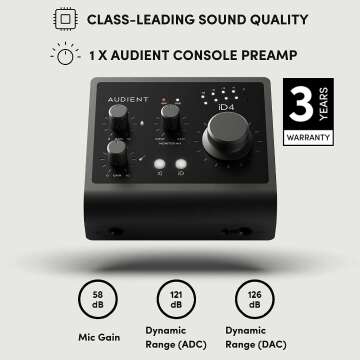 Audient iD4 MKII Audio Interface - USB-C Connectivity