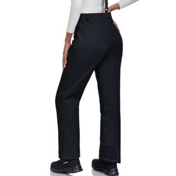 ATOFY Women's Insulated Waterproof Snow Ski Pants