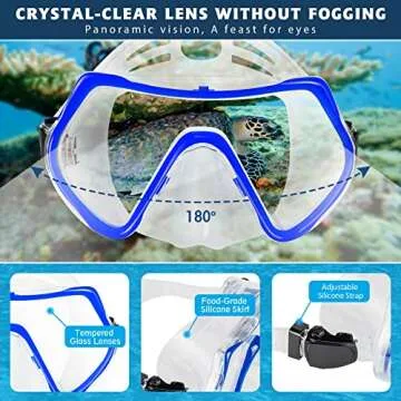 ZEEPORTE Snorkel Set - Travel Friendly Diving Gear