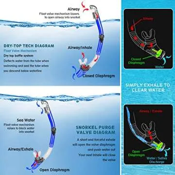 ZEEPORTE Snorkel Set - Travel Friendly Diving Gear