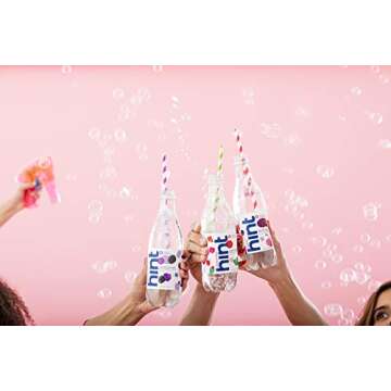 Hint Sparkling Water 4-Flavor Variety Pack (Pack of 12), 16.9 Ounce Bottles, Unsweetened Sparkling Variety Pack Water, Zero Sugar, Zero Calorie, Zero Artificial Sweeteners