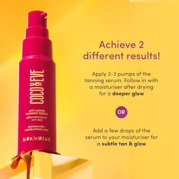 Coco & Eve Anti-Aging Tanning Serum for Hydrating Glow