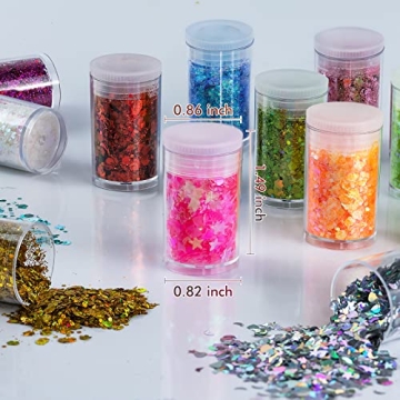 Holographic Glitter Mix – 36 Colors for Creative Crafts