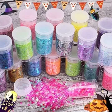 Holographic Glitter Mix – 36 Colors for Creative Crafts