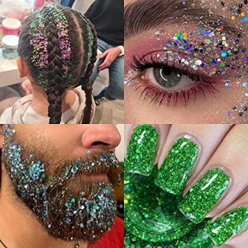 Holographic Glitter Mix – 36 Colors for Creative Crafts