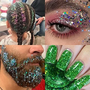 Holographic Glitter Mix – 36 Colors for Creative Crafts