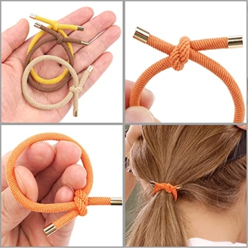 56 Premium Hair Tie Elastics for Women - 14 Colors