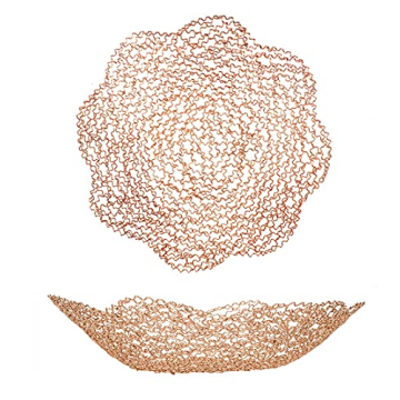 Decorative Bowls for Home Decor and Centerpieces - Gold Vegetable Fruit Bowl for Kitchen Counter, Ta...