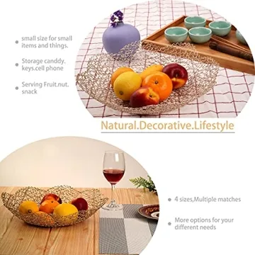 Stylish Gold Decorative Bowls for Home Decor Centerpieces