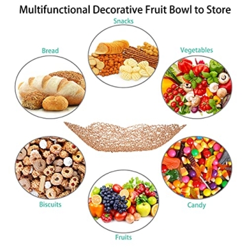 Stylish Gold Decorative Bowls for Home Decor Centerpieces