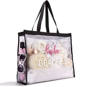 Montana West Large Beach Bag Pool Bag Women's Tote Family Trip Essentials Waterproof