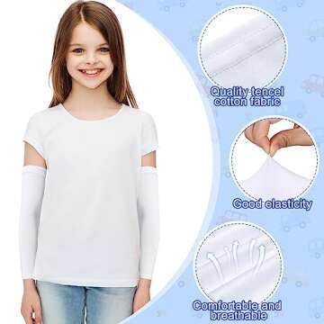 Eurzom Kids Eczema Sleeves - Soft, UV Protection & Relief