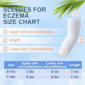 Eurzom Kids Eczema Sleeves - Soft, UV Protection & Relief