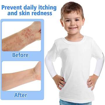 Eurzom Kids Eczema Sleeves - Soft, UV Protection & Relief