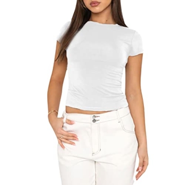Amiblvowa Women’s Y2K Crop Tops - Trendy Summer Styles