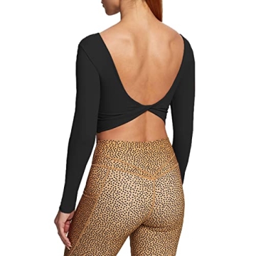 Aoxjox Long Sleeve Crop Tops for Women - Stylish and Supportive