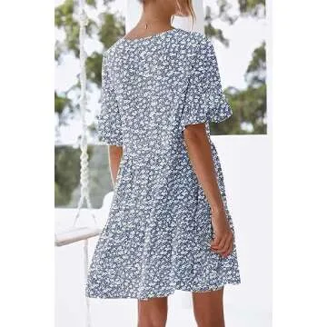 nclook Women's Summer Mini Dress with Pocket