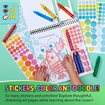 Bright Stripes Travel Coloring Kit for Mess-Free Fun