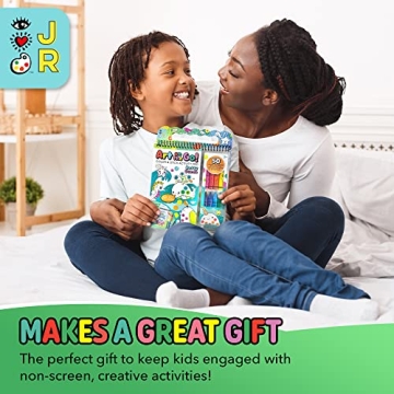 Bright Stripes Travel Coloring Kit for Mess-Free Fun