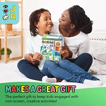 Bright Stripes Travel Coloring Kit for Mess-Free Fun