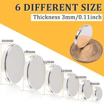 MIN CI 40 Pcs Super Strong Neodymium Disc Magnets