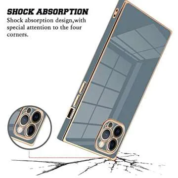 KANGHAR iPhone 12 Pro Case - Luxury Anti-Scratch Shockproof Cover with Plating Design