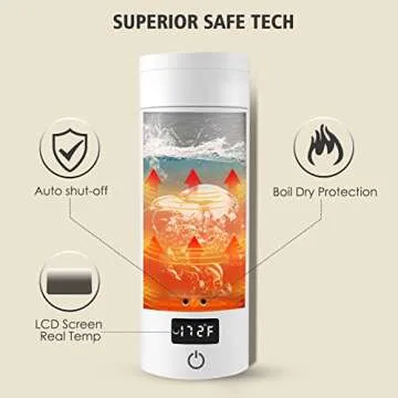 Compact Sekaer Electric Tea Kettle for Travelers