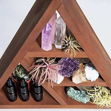 LUNA ZODIAC Triangle Shelf for Crystals - Elegant Design