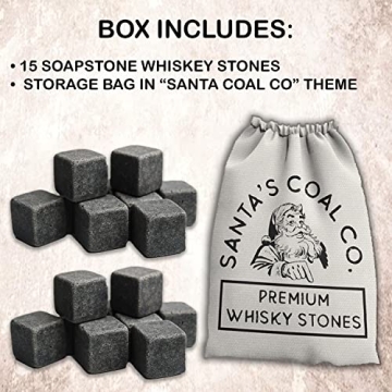 Cool & Undiluted Drinks: 15 Whiskey Stones Set