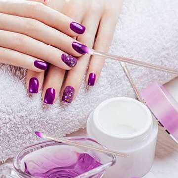 Stylish 100PCS Glitter Lip Brushes Perfect for Makeup