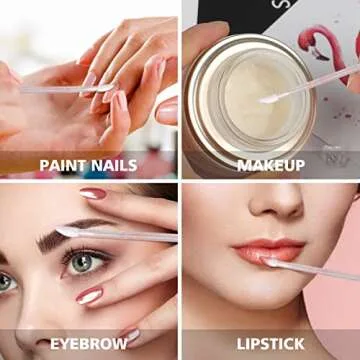 Stylish 100PCS Glitter Lip Brushes Perfect for Makeup