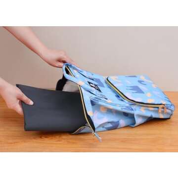 Splat Mat for Under High Chair/Arts/Crafts, WOMUMON Washable Spill Waterproof Anti-Slip Floor Protector Splash Mat, Messy and Table Cloth