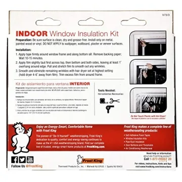 Frost King Shrink Window Kit 3 Pack for Ultimate Insulation