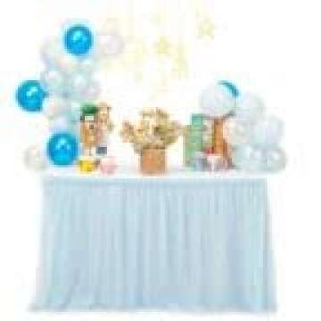 Chic Chichi 6ft Baby Blue Tablecloth for Parties