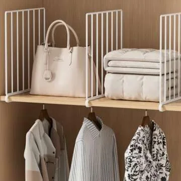 Urban Deco 8PK Wire Shelf Dividers for Closet Organization