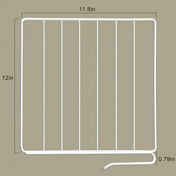Urban Deco 8PK Wire Shelf Dividers for Closet Organization