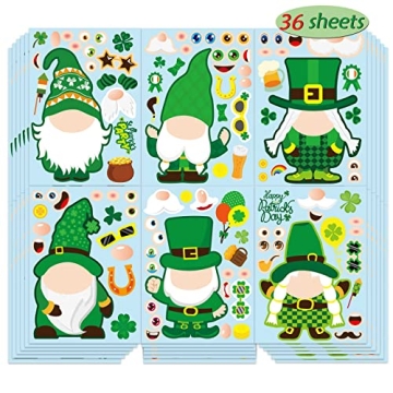 St Patrick's Day Stickers - 36 Sheets for Creative Fun!