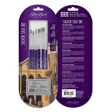 Silver Brush Limited SK-8104S 6-Piece Paint Brush Set