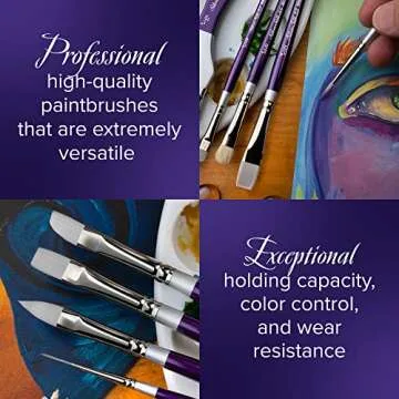 Silver Brush Limited SK-8104S 6-Piece Paint Brush Set