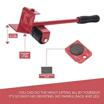 Primo Furniture Moving Tool Set - Heavy Duty & Durable