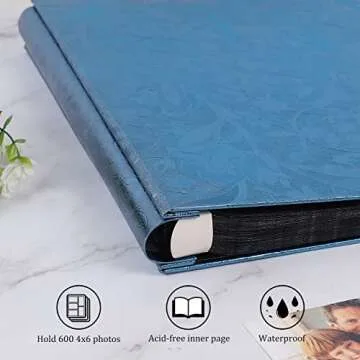 Premium RECUTMS Photo Album for 600 Photos - Elegant Gift